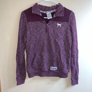 PINK quarter zip sweatshirt